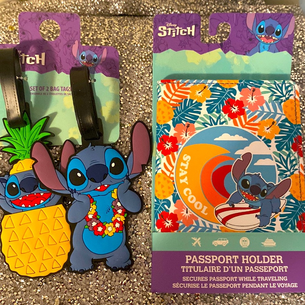 Stitch Passport Holder & Luggage Tags